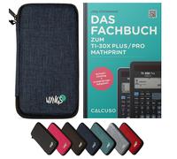 CALCUSO Accessoires Ensemble Standard bleu compatible pour Calculatrice TI-30X Plus/Pro Mathprint