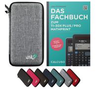 CALCUSO Accessoires Ensemble Standard gris clair compatible pour Calculatrice TI-30X Plus/Pro Mathprint