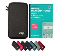 CALCUSO Accessoires Ensemble Standard gris foncé compatible pour Calculatrice Casio fx-92 Collège