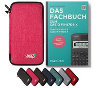 CALCUSO Accessoires Ensemble Standard rose compatible pour Calculatrice Casio FX-82DE X