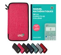 CALCUSO Accessoires Ensemble Standard rose compatible pour Calculatrice Casio fx-92 Collège