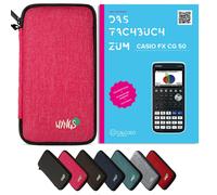 CALCUSO Accessoires Ensemble Standard rose compatible pour Calculatrice Graphique Casio FX-CG 50