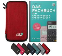 CALCUSO Accessoires Ensemble Standard rouge compatible pour Calculatrice Casio FX-85GT X
