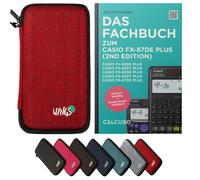 CALCUSO Accessoires Ensemble Standard rouge compatible pour Calculatrice Casio FX-87DE Plus 2