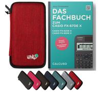 CALCUSO Accessoires Ensemble Standard rouge compatible pour Calculatrice Casio FX-87DE X