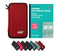 CALCUSO Accessoires Ensemble Standard rouge compatible pour Calculatrice Casio fx-92 Collège