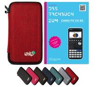 CALCUSO Accessoires Ensemble Standard rouge compatible pour Calculatrice Graphique Casio FX-CG 50