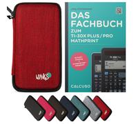 CALCUSO Accessoires Ensemble Standard rouge compatible pour Calculatrice TI-30X Plus/Pro Mathprint