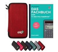 CALCUSO Accessoires Ensemble Standard rouge compatible pour Calculatrice TI-30X Prio MathPrint