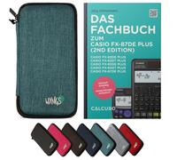 CALCUSO Accessoires Ensemble Standard turquoise compatible pour Calculatrice Casio FX-87DE Plus 2