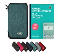 CALCUSO Accessoires Ensemble Standard turquoise compatible pour Calculatrice Casio fx-92 Collège