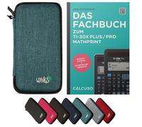 CALCUSO Accessoires Ensemble Standard turquoise compatible pour Calculatrice TI-30X Plus/Pro Mathprint
