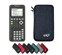 TI-84 Plus Ce -T Python Edition avec Housse de Protection WYNGS incluse Bleu - Calculatrice Graphique - Pack de Base
