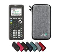 TI-84 Plus Ce -T Python Edition avec Housse de Protection WYNGS incluse Gris Clair - Calculatrice Graphique - Pack de Base