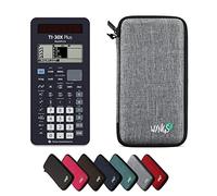 TI-30X Plus MathPrint avec Housse de Protection WYNGS incluse Gris Clair - Calculatrice Scientifique - Pack de Base