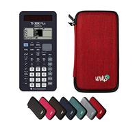 TI-30X Plus MathPrint avec Housse de Protection WYNGS incluse Rouge - Calculatrice Scientifique - Pack de Base