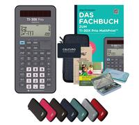 CALCUSO Ensemble Premium bleu avec Calculatrice TI-30X Prio MathPrint