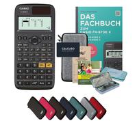 CALCUSO Ensemble Premium gris clair avec Calculatrice Casio FX-85DE X