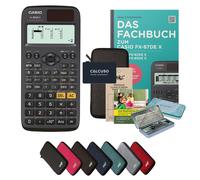 CALCUSO Ensemble Premium gris foncé avec Calculatrice Casio FX-85DE X