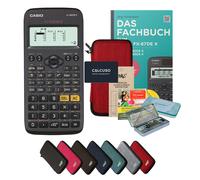 CALCUSO Ensemble Premium rouge avec Calculatrice Casio FX-82DE X