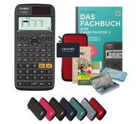 CALCUSO Ensemble Premium rouge avec Calculatrice Casio FX-85DE X