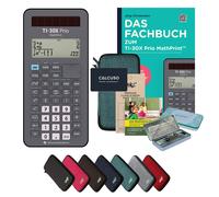 CALCUSO Ensemble Premium turquoise avec Calculatrice TI-30X Prio MathPrint