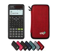 CALCUSO Pack économique: Casio FX 991 ES Plus II (2nd Edition) Calculatrice Scientifique + étui de Protection WYNGS Rouge + Garantie étendue de CALCUSO