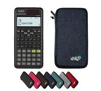 CALCUSO Pack économique: Casio FX 991 ES Plus II (2nd Edition) Calculatrice Scientifique + étui de Protection WYNGS Bleu + Garantie étendue de CALCUSO