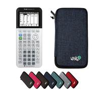 TI-83 Premium CE avec Housse de Protection WYNGS incluse Bleu - Calculatrice Graphique - Pack de Base