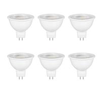 Caldarax Ampoule GU5.3 LED 5W Spot, Blanc Neutre 4000K, Équivalent 35W 50W Halogène, 500LM, AC/DC 12V, 120° Angle, GU5.3 Base à 2 Broches, Non-dimmable, LED Spot MR16 Lampe Réflecteur, lot de 6