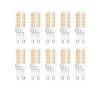 Caldarax Ampoules LED G9 5W, Equivalente 50W 40W 33W Halogène Lumière, 450LM, Blanc Chaud 2700K, AC 220V, Culot G9 Standard, pour Ceiling Lighting, Kitchen, Chambre, Salon, Pack de 10