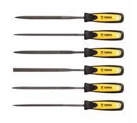 Cale à poncer - TOPEX - 06A010 - 140 mm - 6 limes à métaux - Outils de finition