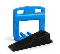 Cale Autonivelant Pour Carrelage - Fixlevel - Cale De Nivellement - Croisillon Autonivelant - Outils De Carreleur - Croisillon De Nivellement Croisillons 1mm - Pack 500 clips et 100 cale (1 mm)