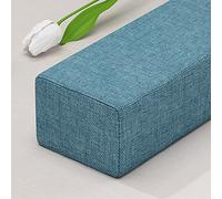 Cale de lit Bleue, pour tête de lit, Oreiller d'extension de Matelas en Lin, butée rectangulaire pour canapé-lit, cale pour Fissure Murale, Format Standard (5 x 12 cm).