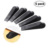 Cale de Porte - Bois - Noir - 5pcs - Demi-cercle