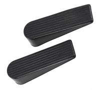 Cale de porte en caoutchouc pour bois stratifié pour carrelage sol porte en | Caoutchouc robuste, poignée antidérapante, empêche le claquement, lot de 2, noir, marron, blanc