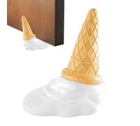 Cale de Sol Amusante | Arrêt de Porte Banane ou Crème Glacée, Accessoire originel et Déco Fun pour Bloquer les Portes Intérieures, Éviter les Chocs et Protéger Murs et Meubles à la Maison