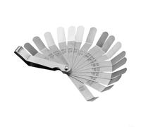 Cale d'épaisseur Courbée pour Mesure Écartement pour précis Cale | 16 lames acier , plage 0.127-0.508mm, double échelle gravée, pour idéal mécanique auto