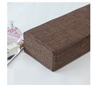 Cale-lit, Coussin de tête de lit en Forme de Coin - Comble l'espace Entre Le lit et Le Mur, Cache-Couture pour l'espace de la tête de lit, Marron foncé, 20 x 12 x 180 cm - Améliorez Le confo