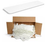 Cale Plastique de Reglage - 30 x 100 mm - Jeu de Cale Fenetre - Cales en Plastique Pour Terrasse Bois - Calle PVC Plastic (30 mm - 1-6 mm - 1000 pièces) (1 mm (Blanc))