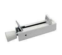 Cale-porte à pédale pour porte lourde - corps acier et double ressort - blanc IBFM