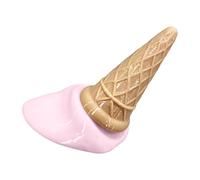 Cale-porte en forme de cornet de glace créatif avec caoutchouc souple, B | Tapis anti-collision amovible à suspendre avec protection de sol antidérapante, large base stable pour décoration d'intérieur