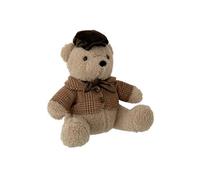 Cale-Porte Ours Léon 27cm Beige Marron Polyester