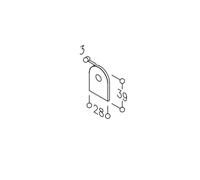 Cale pour pied nylon - cloison modulaire de 10 mm - noir - boite 10 NORMBAU
