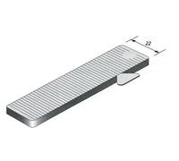 Cale vitrage lrg.30mm l.80mm ep.3mm blanche