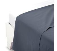 Caleffi 25499 Drap Housse en Coton uni Gris Simple