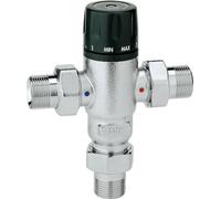 Caleffi 521400 Mitigeur Thermostatique Réglable 1/2 30 - 65 °C à Faible Adhérence du Calcaire