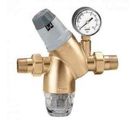 Caleffi 535141 Réducteur de pression 1/2" DN15 avec cartouche remplaçable autonome et manomètre en acier inoxydable Valve réducteur de pression Régulateur de pression
