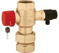 Caleffi 5580 Kappenventil für Ausdehnungsgefäß mit Entleerung 1 1/4"