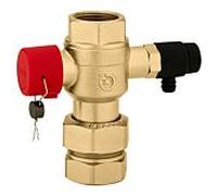 Caleffi cap valve 558050 3/4" x 3/4", pour le contrôle des vases d'expansion